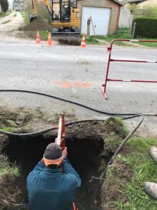 TRAVAUX DE FONÇAGE SOUS CHAUSSEE ARDENNES